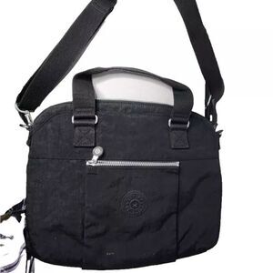 Kipling Digifly Black Laptop Messenger Book Bag Computer Case Protection
